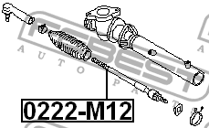 Тяга рулевая 0222-M12 FEBEST