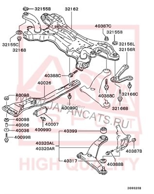 ОПОРА ШАРОВАЯ MITSUBISHI 0420NA4 0420-NA4 ASVA