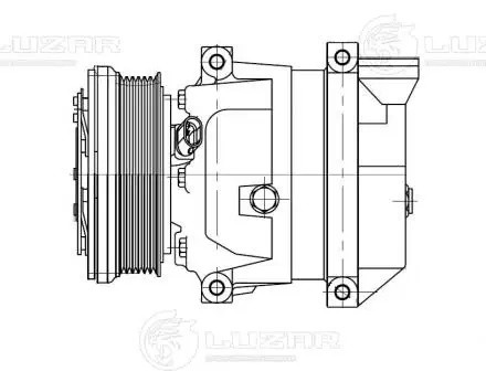 Компрессор кондиц. для а/м Chevrolet Aveo (02-) 1.4i LCAC0589 LCAC 0589 LUZAR