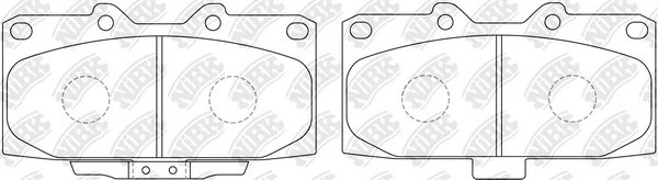 Колодки тормозные дисковые SUBARU FORESTER 2.0 98-02/IMPREZA 2.0 94-  PN7463 PN7463 NIBK