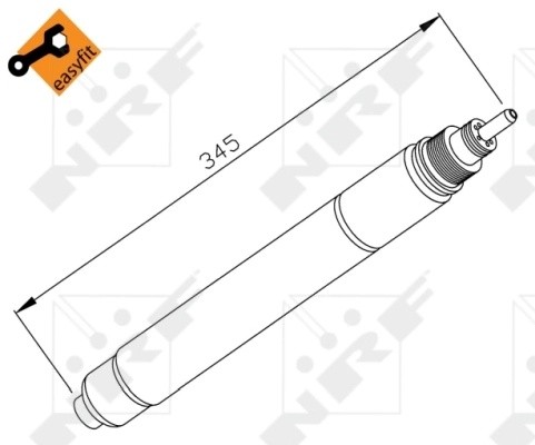Осушитель кондиционера PEUGEOT 307 2.0D 01- 33194 33194 NRF