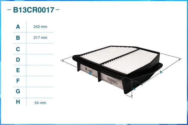 Фильтр воздушный B13CR0017 B13CR0017 CWORKS