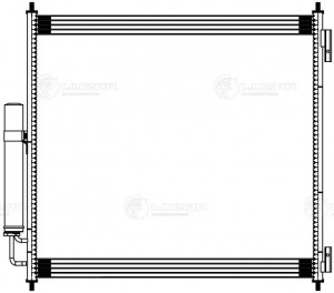 Радиатор кондиц. для ам Land Rover Range Rover (12-),Range Rover Sport (13-) (LR LRAC 1017 LUZAR