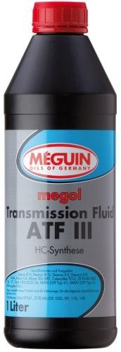 4875 Meguin Синт-ое тр.масло д/АКПП Megol Transmission Fluid ATF III (1л) 4875 MEGUIN