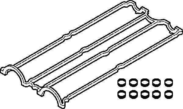 прокладка клапанной крышки! к-кт\ Ford Focus RS 2.0 16V HMDA 02> 389.060 ELRING