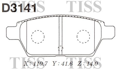 D3141-01 [GPYB2648Z] !колодки дисковые з.\ Mazda 6 2.0/2.3 02>/2.0MRZ/2.5MRZ 07> D3141 MK KASHIYAMA