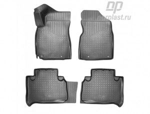 Коврик салона GEELY Emgrand X7 (18-) 3D полиуретан черный (4 предм.) NORPLAST NPA11-C24-085 NORPLAST
