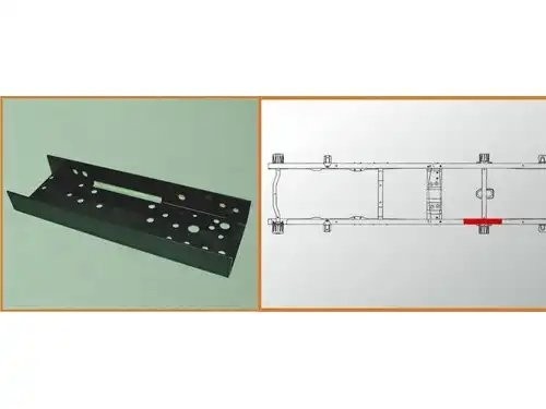 Усилитель Г-3302 рамы № 3 кронштейна рессоры левый (S-4мм) A300330201 AZG