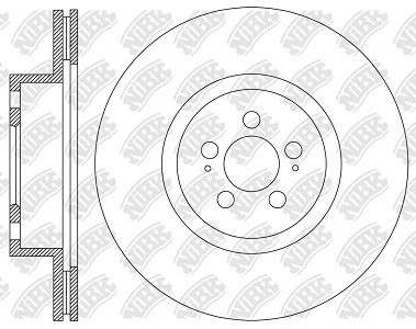 RN2307 диск тормозной передний! 340x28/49.3-5x114.3\ Toyota Highlander 19> RN2307 NIBK