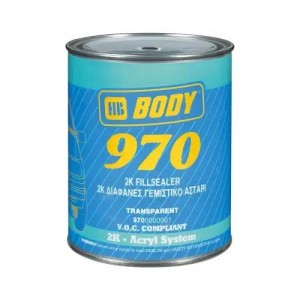 грунт-наполнитель! BODY 970 FILLSEALER 2:1 2К акрил.прозрачный 1л\ 9700000001 HB BODY