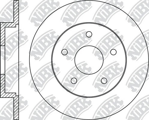 Диск тормозной FORD FOCUS II 04/C-MAX 1.6/1.8/2.0/2.0D 04 задний RN1189 RN1189 NIBK