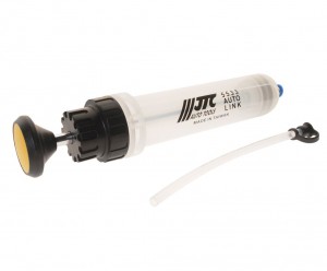 Шприц плунжерный для тормозной жидкости, антифриза 200мл 47x210мм (полипропилен) JTC-5533 JTC TOOLS