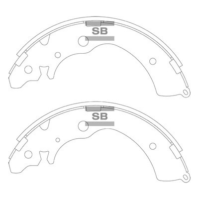 Тормозная колодка SA240 SA240 SANGSIN
