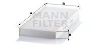 MERCEDES BENZ A140/160 W169 (2004>) НЕ УГОЛЬНЫЙ CU 4054 MANN FILTER