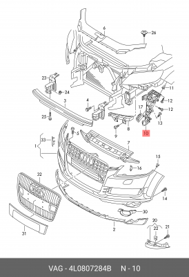 AUDI Q7 (2005>) 4L0 807 284 B VAG