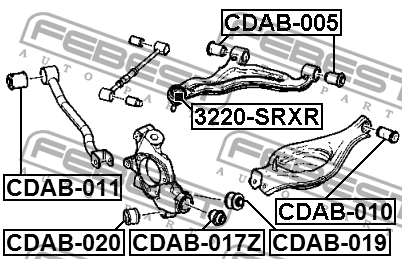 CADILLAC CTS (2008-2013) CDAB-020 FEBEST