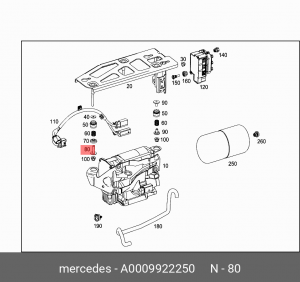 ВТУЛКА 0009922250 A 000 992 22 50 MERCEDES BENZ
