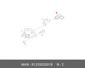 Ключ зажигания MAN 81255020018 MAN