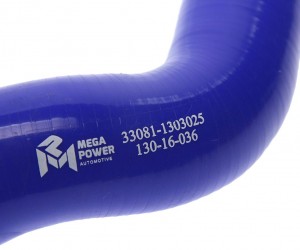 Патрубок ГАЗ-33081,3309 радиатора отводящий нижний силикон MEGAPOWER 13016036 MEGA POWER