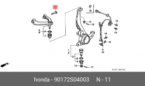 Болт HONDA OE 90172S04003 HONDA