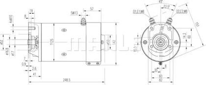 Стартер 24V 5,4 KW MB/MAN MS 756 MAHLE KNECHT