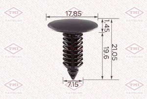 Клипса автомобильная [упаковка 10 штук] universal TJB1282 TJB1282 TATSUMI