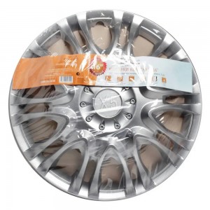 Колпаки колесные декоративные R16 серебро "AIRLINE" X5 (2 шт.) (передние для а/м AWCC-16-11 AIRLINE