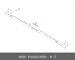 Кронштейн отопителя кабины 81628210030 MAN