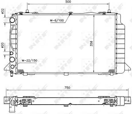 AUDI 80 (16-2.0) 91-96 596x358 / РКПП 50527 NRF