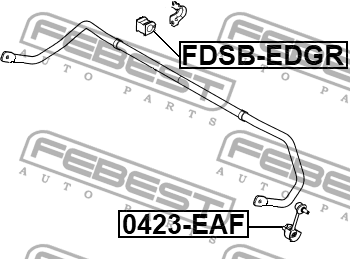 Втулка заднего стабилизатора FORD EDGE 07-14  FDSB-EDGR FDSB-EDGR FEBEST
