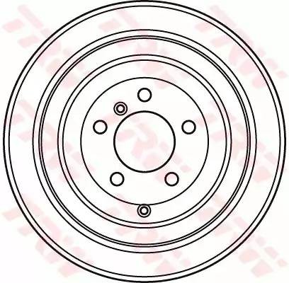 Диск тормозной задний RANGE ROVER III (LM) DF4954S DF4954S TRW