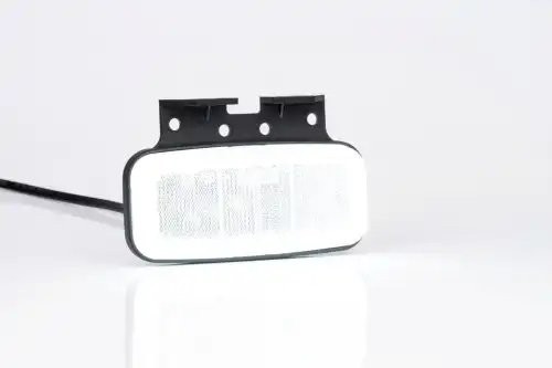 фонарь габаритный! LED, белый, 123х56, с кронштейном, с проводом 0,5м\ Universal FT075BKLED FRISTOM