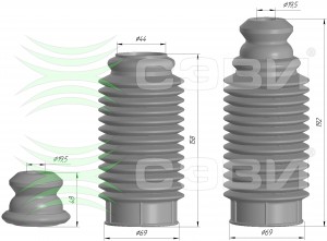 Пыльник амортизатора передней подвески DAEWOO NEXIA; CHEVROLET LANOS, LACETTI 6135-4819 SEVI