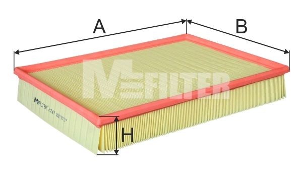 фильтр воздушный! 355x265x58\ MB Sprinter, VW Crafter 06> K 747 MFILTER AUTOMOTIVE FILTERS