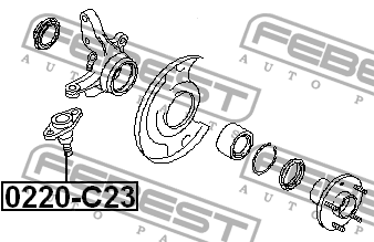 Опора шаровая NISSAN SERENA 91-99 0220-C23 0220-C23 FEBEST