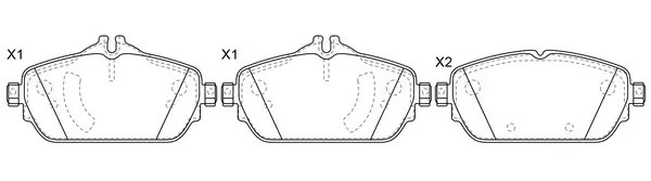 Колодки тормозные передние MERCEDES BENZ W205 14- BP31021W BP31021W SB NAGAMOCHI