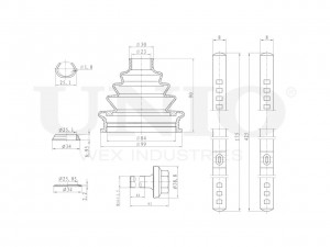 Пыльник ШРУСа (к-т) DUC-30026K UNIO