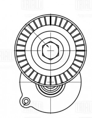 Ролик привод. ремня для а.м VW Transporter T5 03- 2.0TDi с натяж. мех.  CM 5402 CM5402 TRIALLI