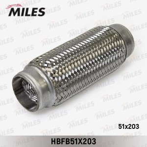 Труба гофрированная (гофра) внутренним плетением 51X203 (BOSAL 265-579) HBFB51X2 HBFB51X203 MILES