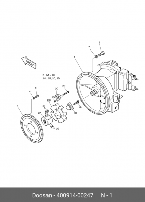 400914-00247 Насос гидравлический основной 401-00255B 40091400247 DOOSAN