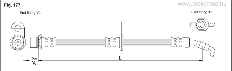 Шланг тормозной передний FT2199 FT2199 K K