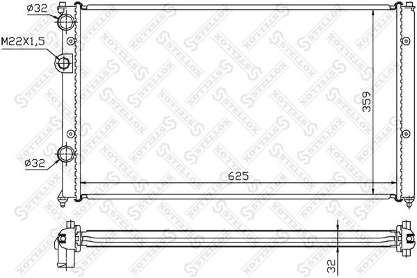 радиатор  1025199SX 10-25199-SX STELLOX