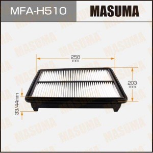 фильтр воздушный!\ Honda Accord/Inspire/Crosstour 3.5 07>, Acura TL Type S 3.5/3 MFAH510 MASUMA