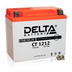 аккумуляторная батарея! +слева 12V 12Ah 180A 150х86x131 moto AGM\ CT 1212 DELTA BATTERY