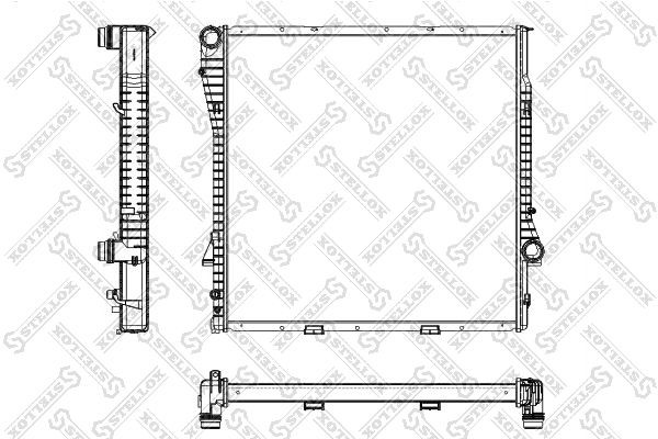 радиатор системы охлаждения! АКПП\ BMW X5 3.0/4.4/4.6 00-03 10-25166-SX STELLOX