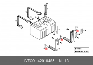 "42010485* Палец кронштейна топливного бака IVECO" IVECO 42010485 IVECO