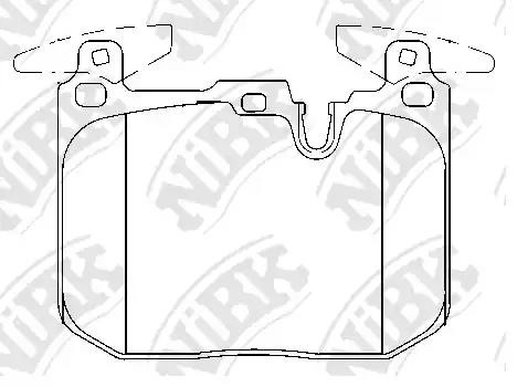 Колодки тормозные BMW 1 (F20) передние (4шт.) NIBK PN32003 NIBK
