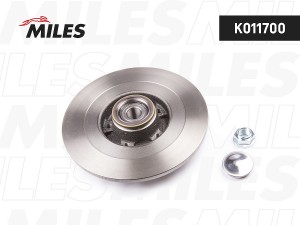 Диск тормозной задний с подшипником RENAULT LAGUNA III 07- (с ABS) (TRW DF6044BS K011700 MILES