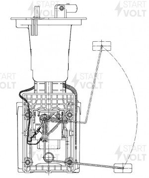 Модуль топливного насоса для а/м VAG Crafter 06- 2.0d/2.5d SFM0515 SFM 0515 START VOLT