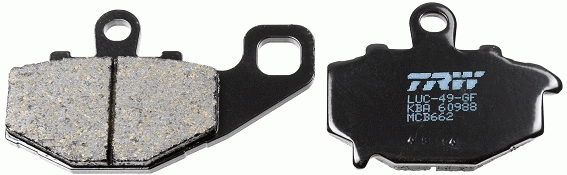 Колодки дисковые MCB662 MCB662 TRW LUCAS